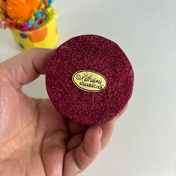 Katherine’s Collection-Whimsical Orange Flocked Duck on box-vintage - Picture 7 of 11